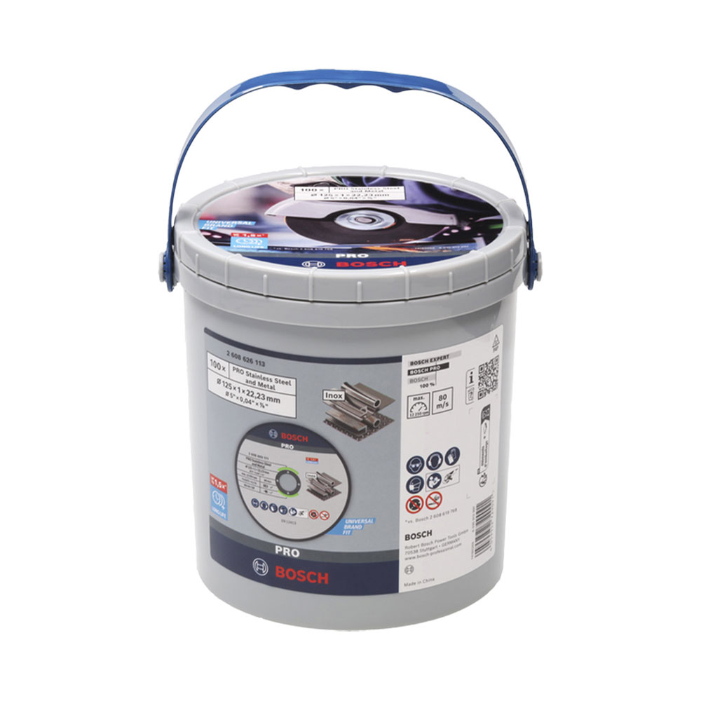 Bosch 100x Trennscheibe 125mm im Eimer 2.608.626.113