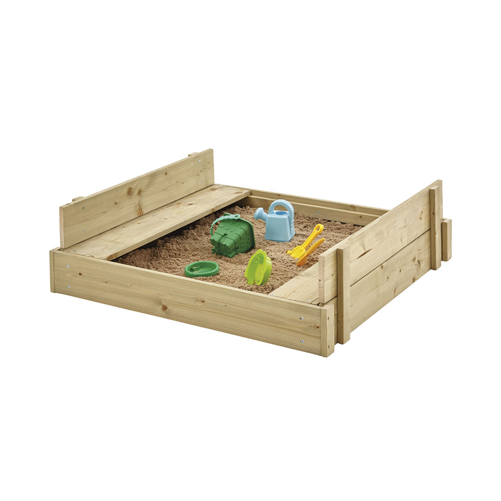 TP TOYS Sandkasten mit Holzdeckel FSC
