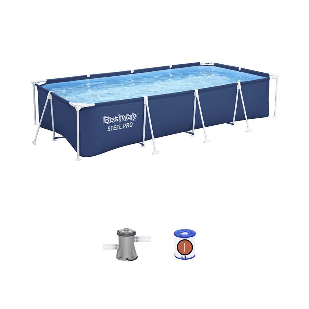 Bestway Steel Pro Frame Pool Set 400x211x81cm ink. Filterpumpe