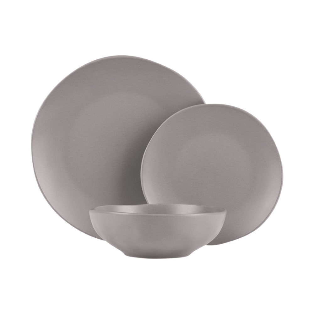 Berlinger Haus 18-teiliges Tellerset matt Taupe Collection