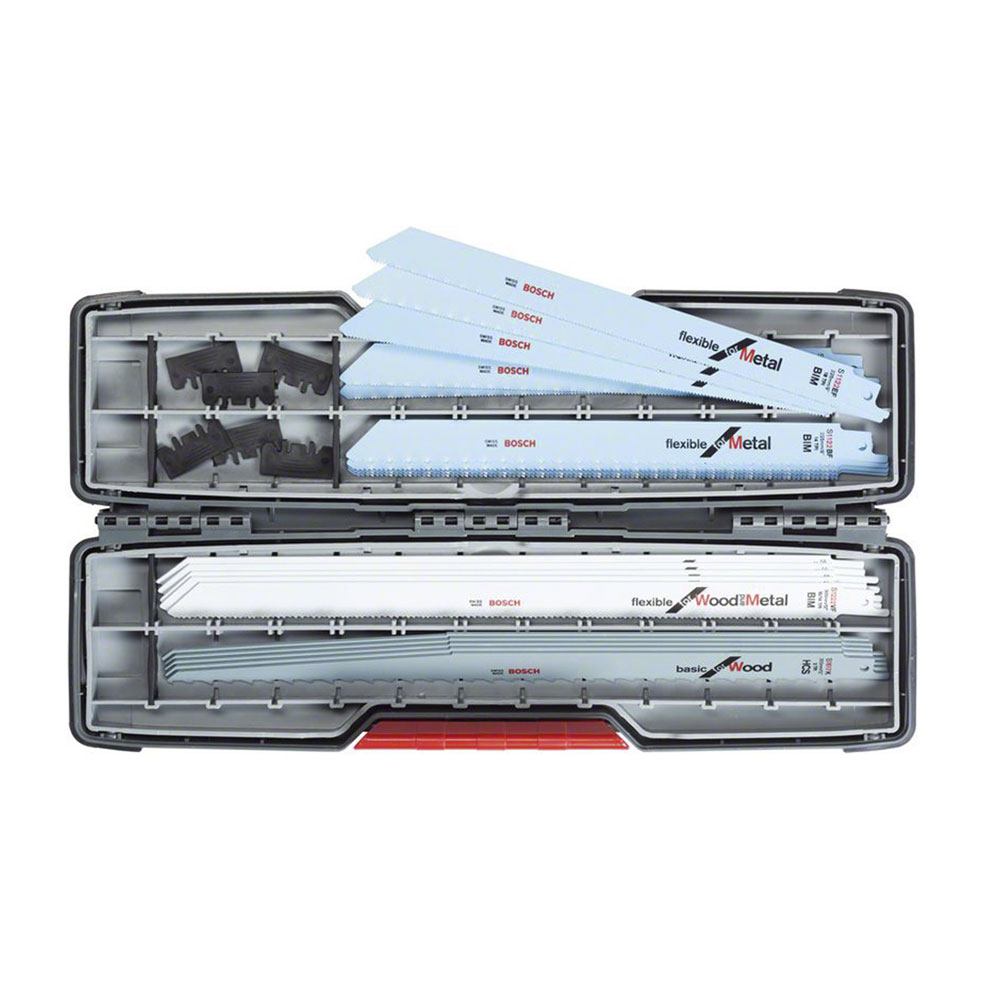 Bosch 20-tlg. ToughBox-Sägeblatt-Set All-in-One für Hubsäge