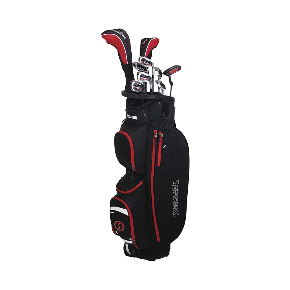 SPALDING Tour2 Full Set MEN Rechtshändiges Golfset mit Trolleytasche Graphite