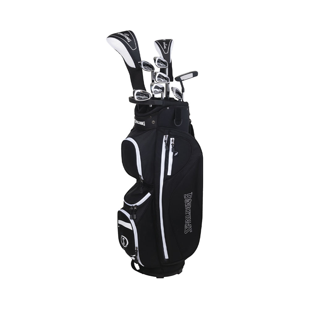 SPALDING Tour2 Full Set LADY Rechtshändiges Golfset mit Trolleytasche Graphite