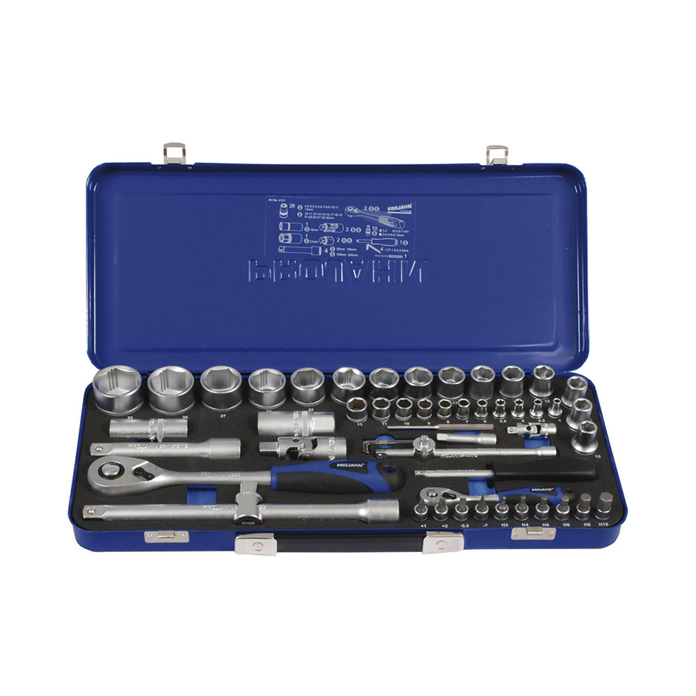 PROJAHN Xi-on 1/4" + 1/2" Steckschlüssel Satz 54tlg