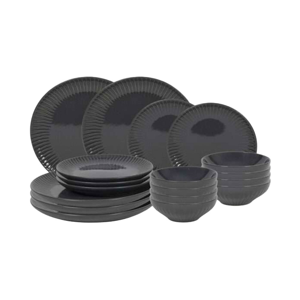 Tavola Geschirrset Shiny Grey 18 teilig