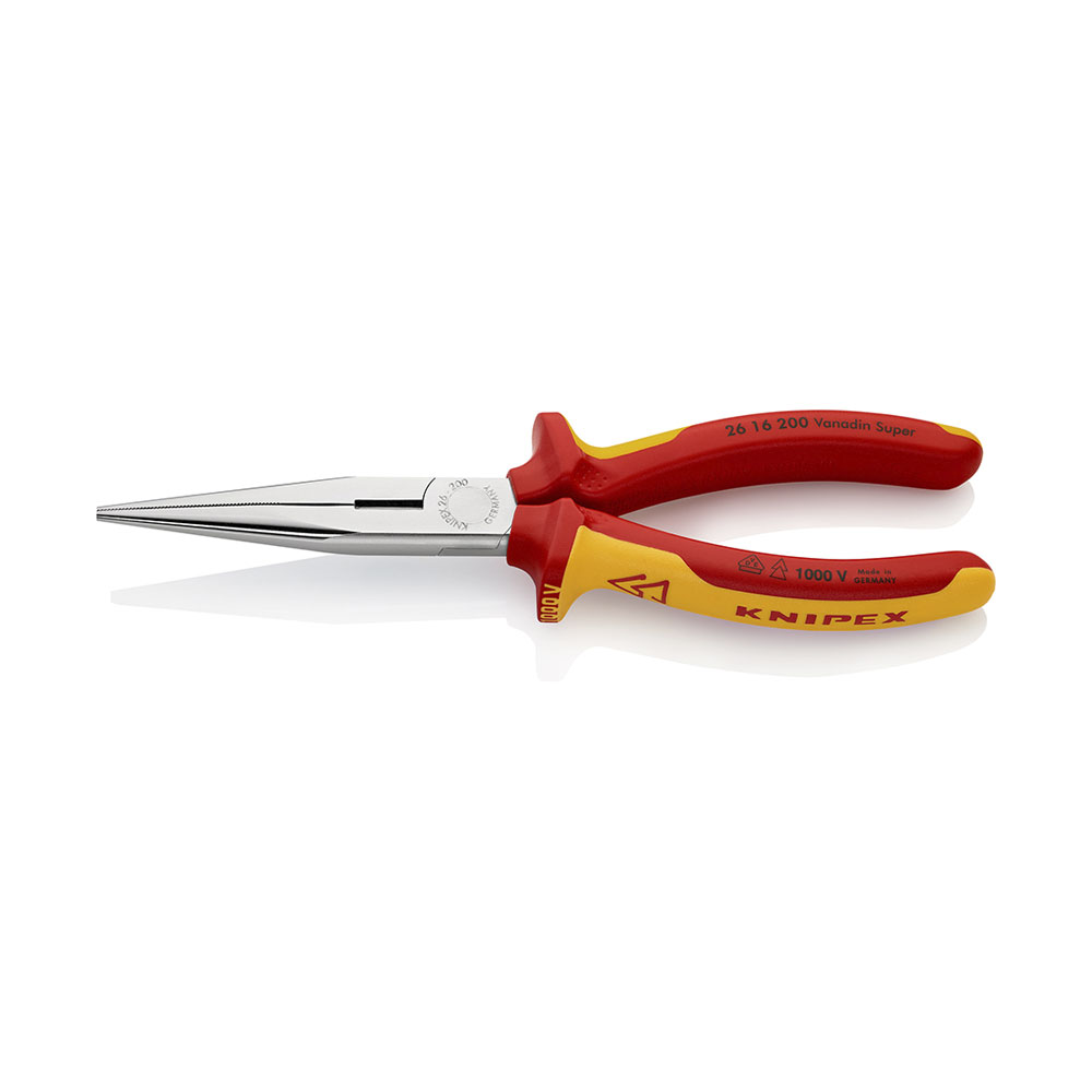 KNIPEX Flachrundzange mit Schneide VDE 200mm