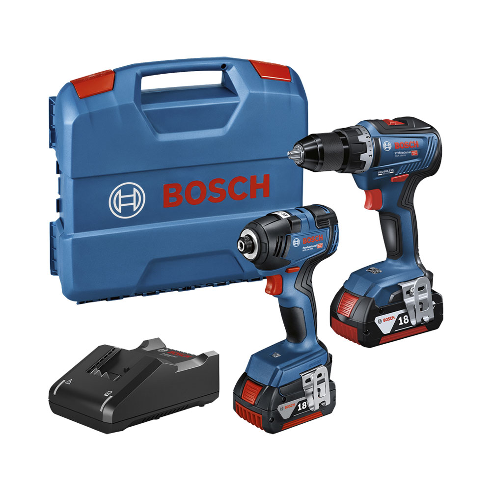 Bosch 2Tool Kit GDR 18V-200 + GSR 18V-55