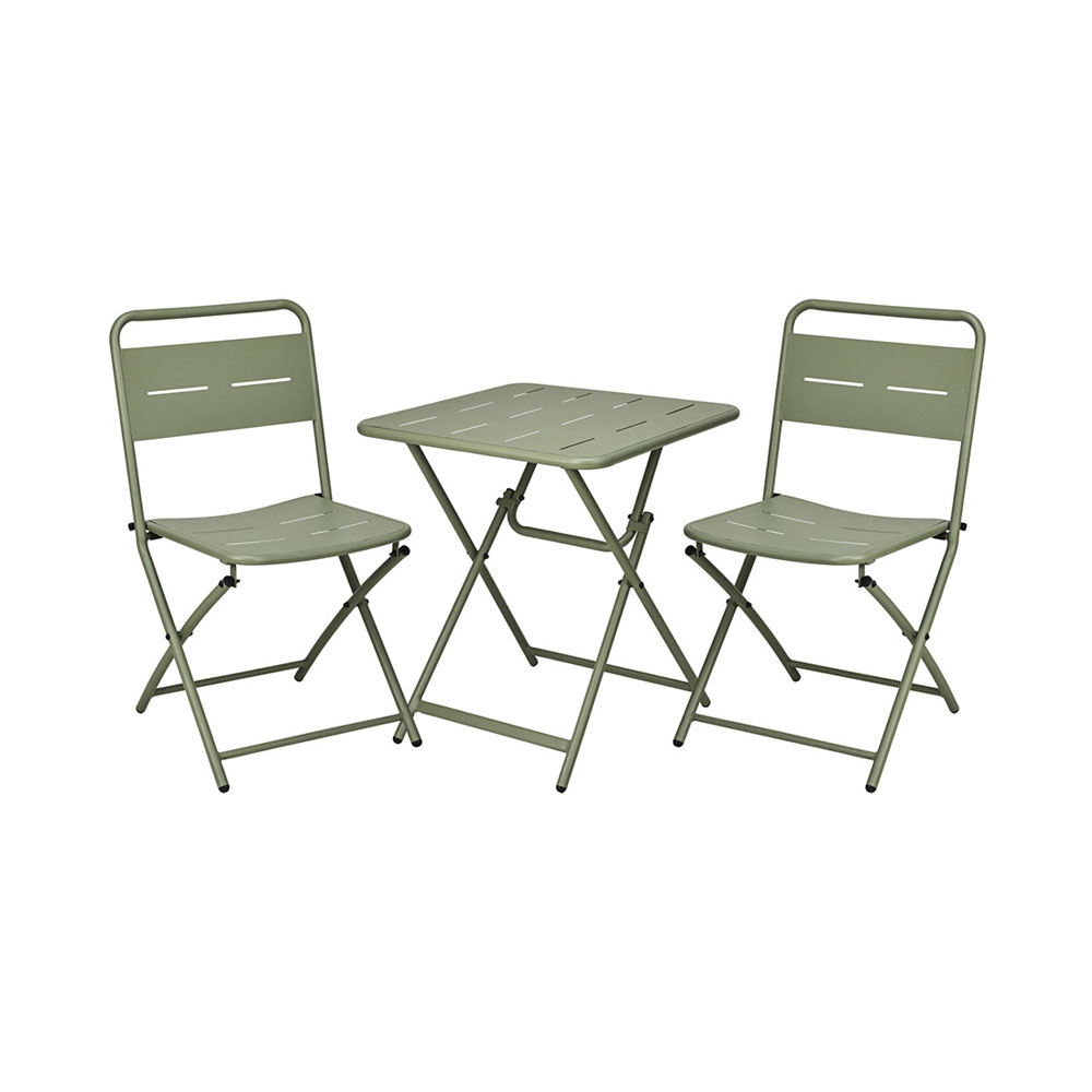 FS-STAR Bistro-Set 3-teilig Mattgrün