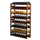 Weinregal für 56 Flaschen Braun geölt Weinregal für 56 Flaschen Braun geölt
