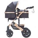 Kinderwagen COZY 2 in 1 schwarz / gold Kinderwagen COZY 2 in 1 schwarz / gold