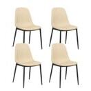 Esszimmerstuhl CHAD beige 4er Set