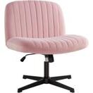 Bürostuhl ohne Armlehnen mit Wippfunktion Rosa