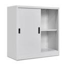 Aktenschrank mit Schiebetür weiss Aktenschrank mit Schiebetür weiss