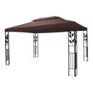 Gartenpavillon Gazebo 3 x 4 m anthrazit Gartenpavillon Gazebo 3 x 4 m anthrazit