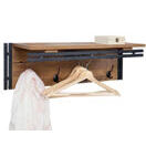 Wandgarderobe Regal ~ 24x75x24cm Wildeiche-Optik Wandgarderobe Regal ~ 24x75x24cm Wildeiche-Optik