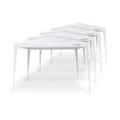 Gartenpavillon Partyzelt 3 x 3 m weiss 4er Set