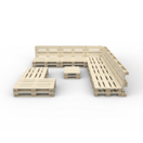 Palettenlounge LUGANO inkl. Tisch