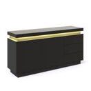 Sideboard LED ELVIO schwarz