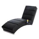 Relaxliege mit Massagefunktion schwarz Relaxliege mit Massagefunktion schwarz