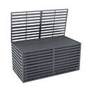Kissenbox DALLAS Alu 200 x 100 x 100 cm anthrazit