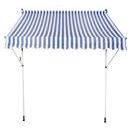 Balkonmarkise 200 x 120 cm blau/weiss Balkonmarkise 200 x 120 cm blau/weiss