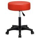 Rollhocker Drehstuhl mit extradicker Polsterung ~ rot Rollhocker Drehstuhl mit extradicker Polsterung ~ rot