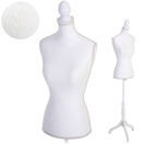 Schneiderpuppe weiblich Schaumstoff ~ Weiss mit Spitze