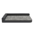 Hundebett orthopädisch WINSTON 120 x 80 cm grau