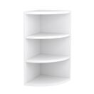 Eckregal mit 4 Ebenen MARKUS 30 x 60 cm weiss Eckregal mit 4 Ebenen MARKUS 30 x 60 cm weiss