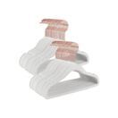 Samt-Kleiderbügel 50er-Set Rosa