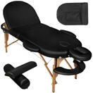 Massageliege mit 5cm Polsterung, schwarz Massageliege mit 5cm Polsterung, schwarz