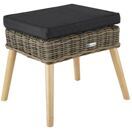 Rattan Fussbank Vibo 150kg natur