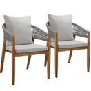 Gartenstuhl Manacor greige 2er Set