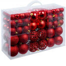 Weihnachtskugeln Christbaumkugeln 100 Stk. rot