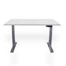 Contini höhenverstellbarer Bürotisch 1.4x0.8m grau / Gestell grau RAL 7045
