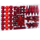 Weihnachtskugeln Christbaumkugeln 102 Stk. rot Mix Weihnachtskugeln Christbaumkugeln 102 Stk. rot Mix