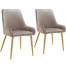 Polsterstuhl Avane taupe 2er Set Polsterstuhl Avane taupe 2er Set