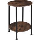 Beistelltisch Ballina Industrial Holz dunkel, rustikal Beistelltisch Ballina Industrial Holz dunkel, rustikal