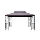 Gartenpavillon Gazebo 3 x 4 m braun