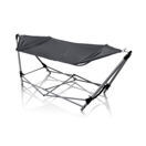 FS-STAR Hängematte faltbar 245 x 80 x 70cm grau