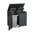 Holmberg Mülltonnenbox für 2x 60L/120L/240L Boxen anthrazit Holmberg Mülltonnenbox für 2x 60L/120L/240L Boxen anthrazit