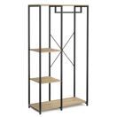 Garderobe Kleiderständer 90 x 167 cm braun/schwarz