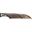 Pultvordach Polycarbonat UV-Schutz 75x195x23cm Braun Pultvordach Polycarbonat UV-Schutz 75x195x23cm Braun