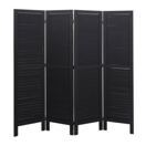 Paravent Trennwand  Shabby-Look 170x162cm - anthrazit