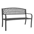Gartenbank Metall 2 Sitzer schwarz 127cm Gartenbank Metall 2 Sitzer schwarz 127cm