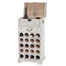 Shabby Chic Weinregal Lucan 20 Flaschen shabby weiss