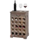 Shabby Chic Weinregal Lucan 20 Flaschen ~ braun