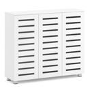 Schuhschrank EDDIE 114 x 34 x 98 cm weiss