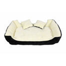Hundebett schwarz & beige Hundebett schwarz & beige
