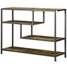 Konsolentisch Regal 4 Ebenen 99.6x33.6x74cm Braun Konsolentisch Regal 4 Ebenen 99.6x33.6x74cm Braun